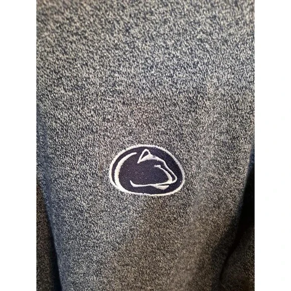 Active Penn State Gray Marled Polo with Embroidered Logo Size Large - Picture 2 of 8